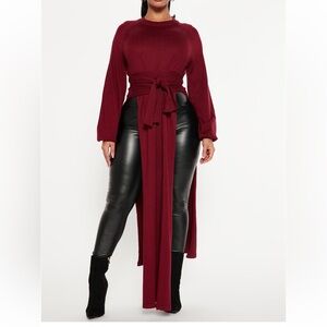 Never worn burgundy sweater